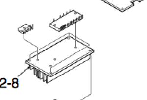 Heat sink to circuit board on outdoor unit Nordic Inverter DR-N