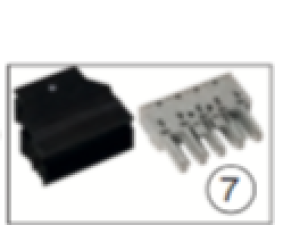 Contact male 5-pole 1-5