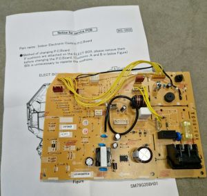 Circuit board indoor unit for Mitsubishi MSZ-HR25VF-E2
