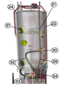 Pipe Cu 22X1 Inc. Strypn Kpl 4 mm