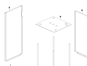 003A. Panel plate left to IVT Greenline and Bosch