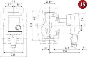 Circulation Wilo Stratos Pico 25/1 - 6 Fluorescent