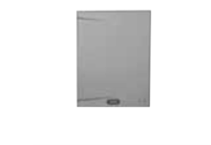 Service flap front complete, plastic