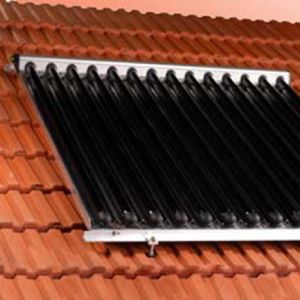 Solar collector brick ceiling above Mont