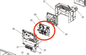 NOISE FILTER PCB S70E70346